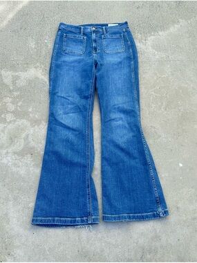 GAP *70s FLARE High Rise Jeans| Medium Indigo ~ size 31 or 12R
